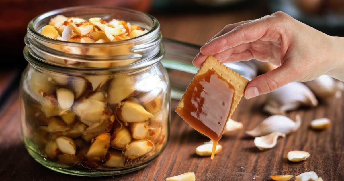 Usturoi FERMENTAT cu MIERE -  Reducere  nivelurile de LDL (COLESTEROL „Rău”) și TRIGLICERIDE