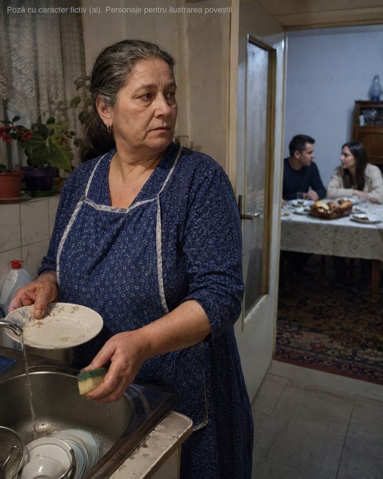 30 de ani am spălat scări și am dormit 4 ore pe noapte ca fiul meu să ajungă „cineva”, iar când l-am auzit răspunzând la telefon la o singură întrebare a logodnicei, mi-a înghețat sângele în vene…