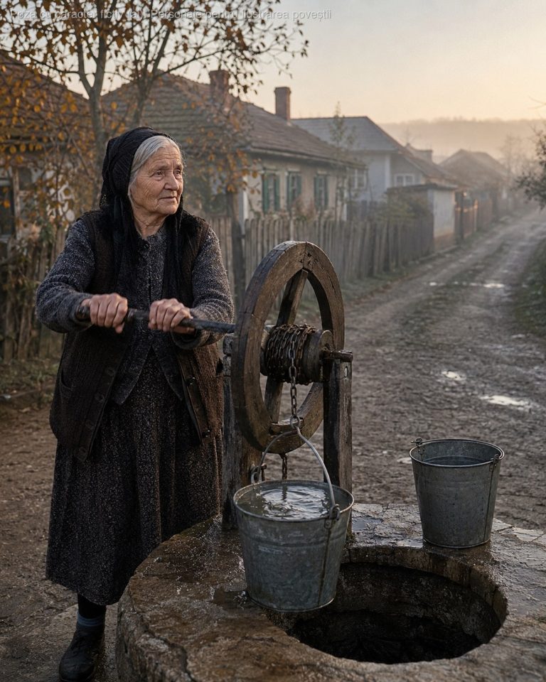 38 de ani am bătut împreună drumul la fântână, în fiecare dimineață, cu găleata într-o mână și vorba în cealaltă. Mâine dimineață am să merg singură, pentru că pe Marioara au luat-o copiii la bloc…