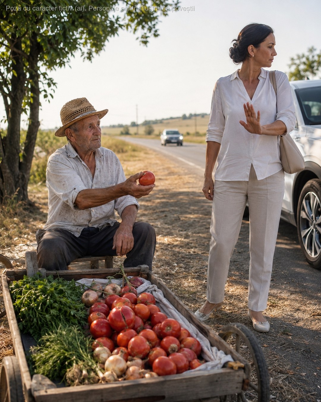 Am 71 de ani și de 45 vând legume la marginea drumului. Ieri o doamnă mi-a spus că sunt „urâte" roșiile mele și a plecat la supermarket — dar nu asta m-a durut cel mai tare…