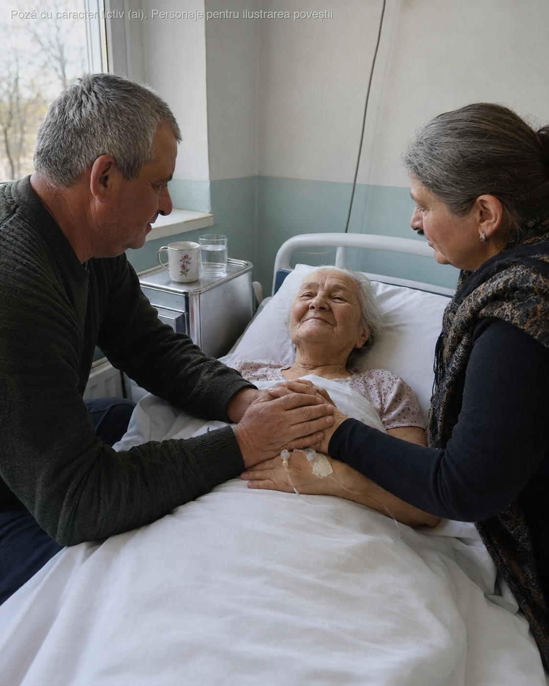 8 ani nu mi-am mai vorbit cu sora mea — dintr-o ceartă pe o casă, pe niște pământ, nici nu mai țin minte. Ne-am atins mâinile abia deasupra patului de spital în care mama noastră trăgea să moară…