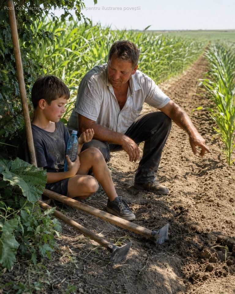 La 9 ani plângeam de ciudă că tata mă scula la 5 dimineața să prășesc, iar acum, la 44, mi-am dus băiatul la un lan și i-am pus sapa în mână — după un singur rând, ce mi-a spus m-a lăsat fără cuvinte…