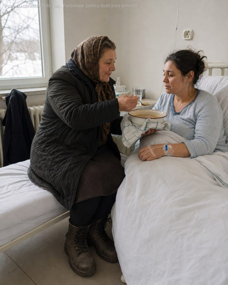 9 ani mi-a spus la fiecare masă că nu știu nici să pun sarea în mâncare. Când am ajuns pe masa de operație, femeia care mă vorbea la poartă a venit prima, cu bocancii de drum și un castron în mână…