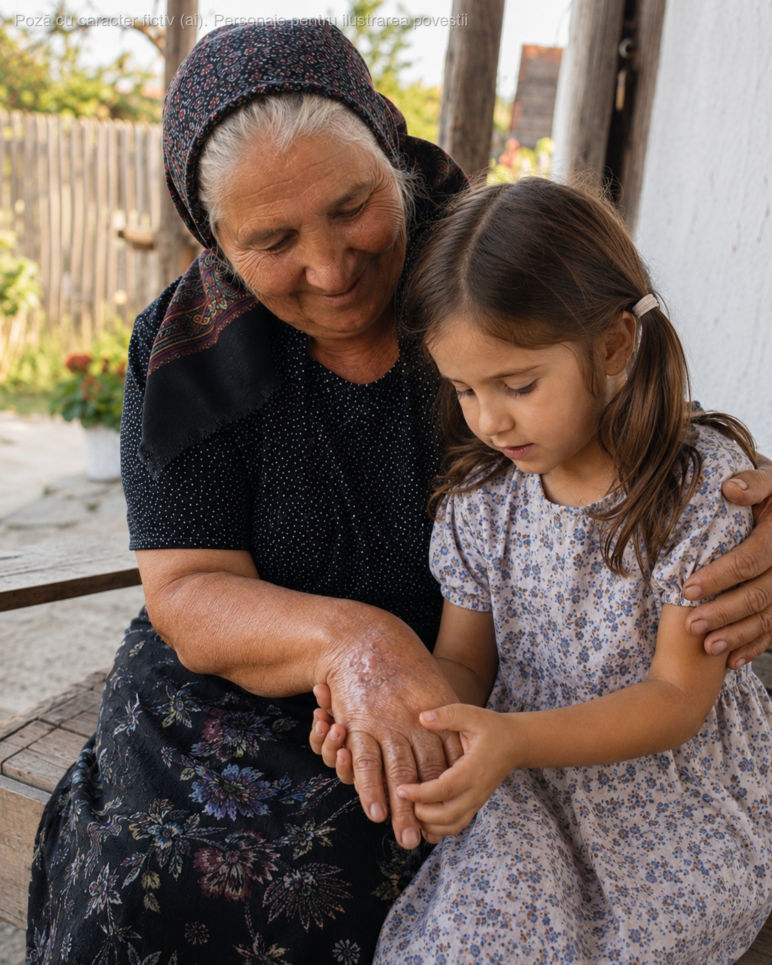 Aveam 7 ani când i-am strâns mâna bunicii în palmele mele și i-am spus, fără rușine, că e urâtă. Ea a zâmbit și mi-a zis: „Mâna asta te-a scos o dată din foc”…