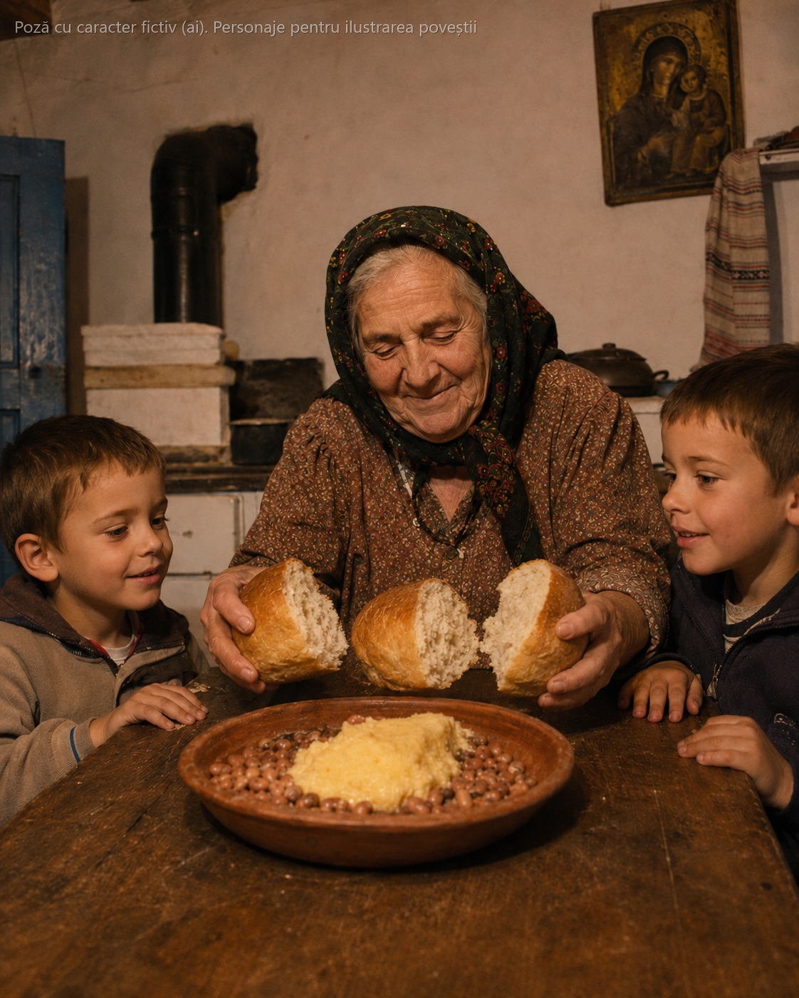 Bunica rupea mereu pâinea în trei și punea în strachină și pentru un băiat mai sărac decât mine, deși abia aveam noi ce mânca — treizeci de ani mai târziu, băiatul acela mi-a cusut inima pe masa de operație, fără să știe pe cine salvează…