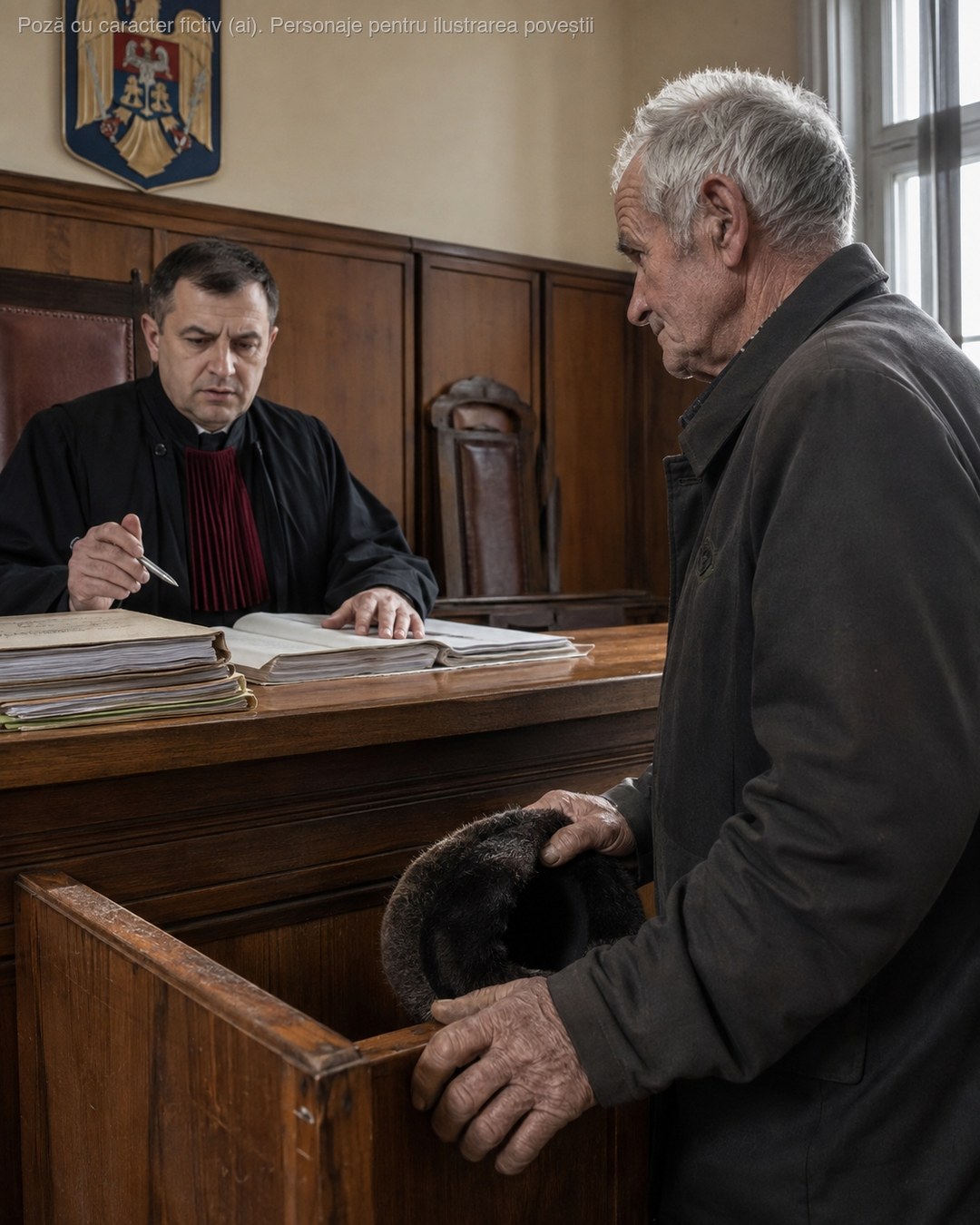 Am crescut într-o casă cu podeaua de pământ, iar acum stau în spatele biroului de judecător și hotărăsc soarta oamenilor. Săptămâna trecută a intrat în sală un bătrân cu mâinile crăpate, la fel ca ale tatei, și tot ce a spus a fost o singură propoziție care m-a ținut treaz toată noaptea…