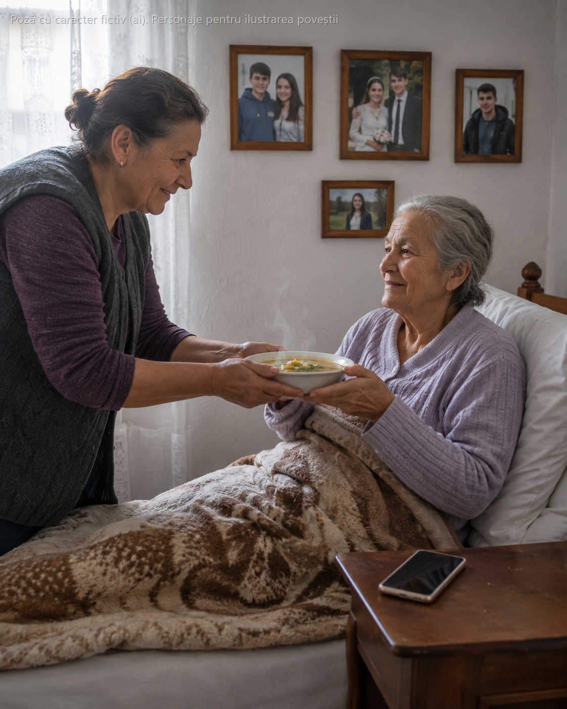 Am crescut singură 4 copii de când a murit tatăl lor, în '90 — acum am 64 de ani, cancer la stomac și 6 luni de trăit, iar telefonul sună în gol de fiecare dată când îi caut…