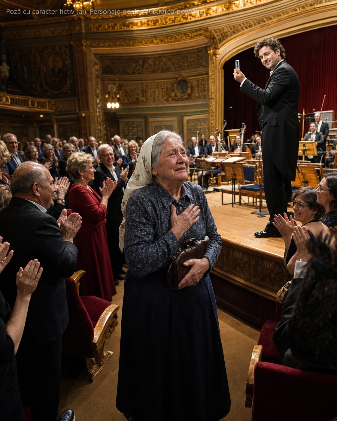 Am dus-o pe bunica la un concert mare din București, îmbrăcată cu fusta ei bună, și i-am spus doar că „mergem să ascultăm muzică frumoasă"… nu i-am zis că bărbatul care avea să ridice bagheta în fața a o mie de oameni, pe scena aceea, eram chiar eu…