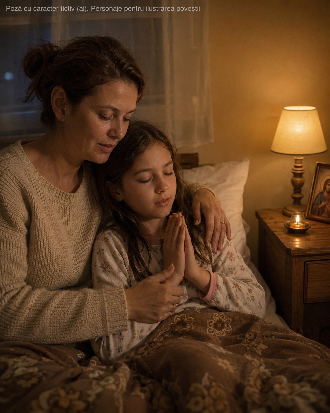 În fiecare seară, înainte să sting lumina, șoptesc câteva cuvinte pe care le știu de la mama — și abia atunci simt că ziua se așază cu adevărat…