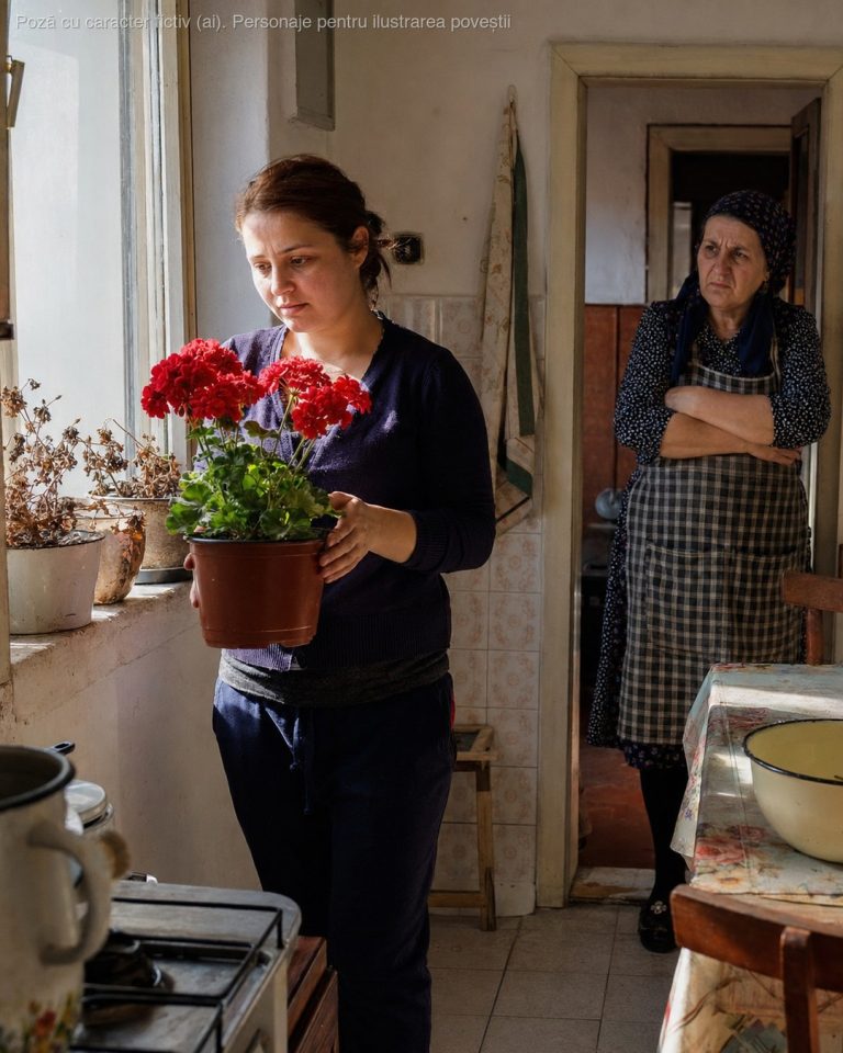 M-am măritat cu cel mai bun bărbat din lume, dar de 6 ani plâng pe scări pentru că mama lui nu mă lasă nici măcar să-mi pun florile mele la fereastră. Ieri i-am spus soțului: ori pleacă ea, ori plec eu cu copiii…