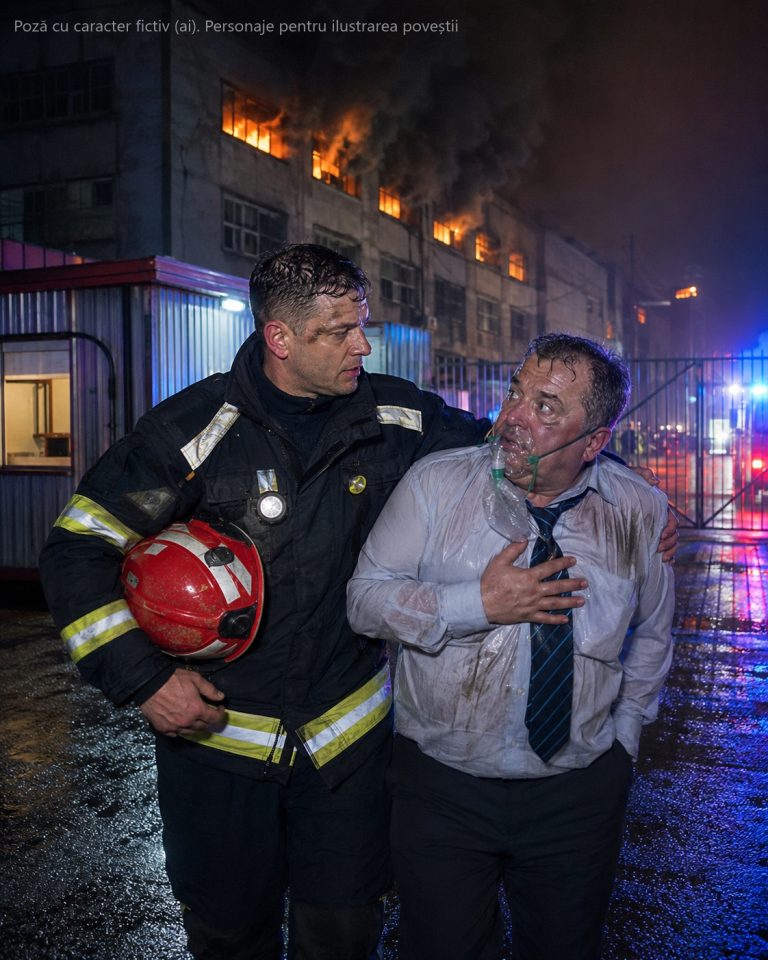 Patronul care l-a dat afară pe bunicul meu, râzând că „paznicul ăsta bătrân și nepotu-i de la căpșunari nu fac nici cât o cheie", era acum prins în flăcări la etajul trei… iar comandantul care a intrat după el în fum eram EU…