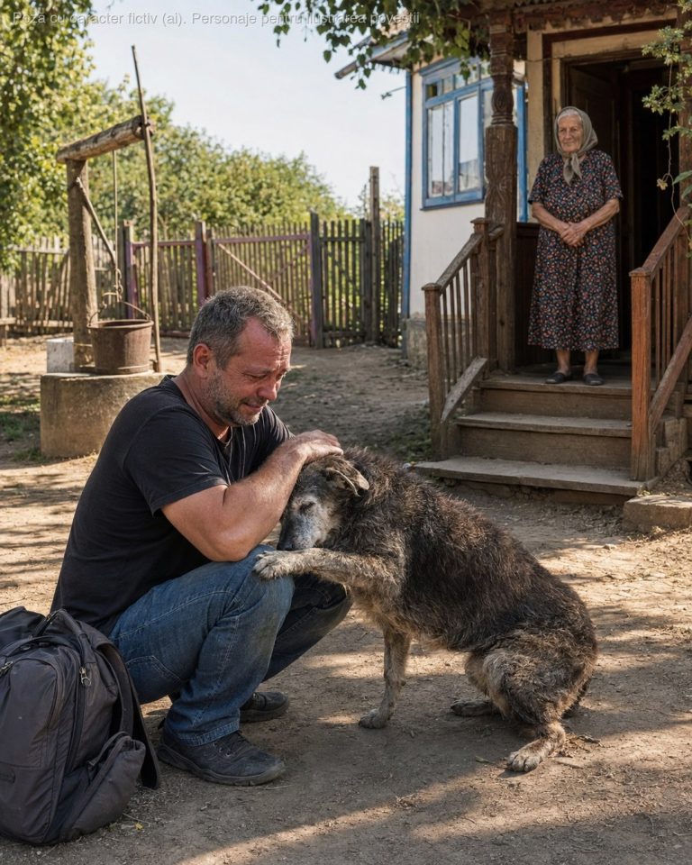 Am plecat la 24 de ani și m-am întors după 18 ani din Spania. Câinele bătrân, cu botul albit, s-a ridicat cu greu din praf și a venit șchiopătând, tremurând, și mi-a lipit capul de picior — m-a recunoscut din prima. Mama s-a uitat lung la mine și m-a întrebat: „Al cui ești, maică?"…