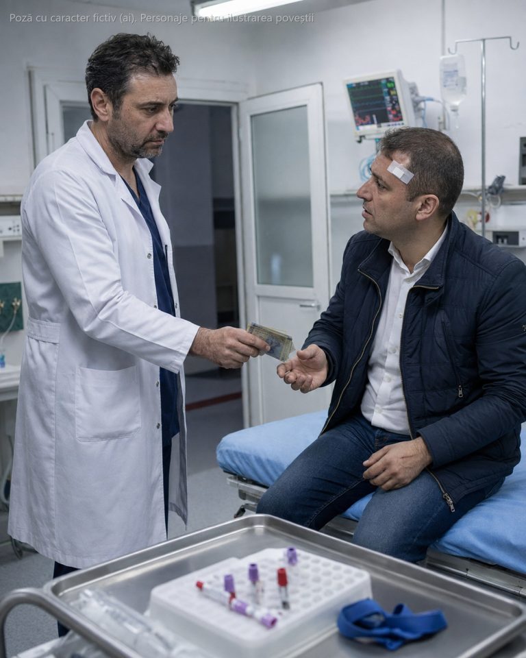 Șoferul care intrase cu mașina în doi oameni mi-a strecurat bani în buzunarul halatului — „doar să nu treci în foaie că am băut". Am scos plicul cu două degete și i-am spus că hârtia asta o va citi un judecător, nu portofelul lui…