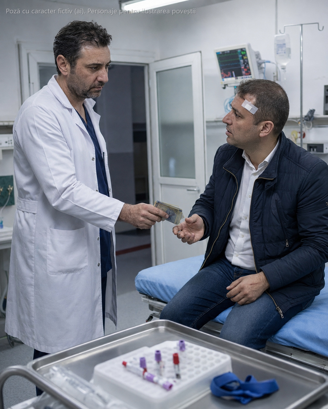 Șoferul care intrase cu mașina în doi oameni mi-a strecurat bani în buzunarul halatului — „doar să nu treci în foaie că am băut". Am scos plicul cu două degete și i-am spus că hârtia asta o va citi un judecător, nu portofelul lui…