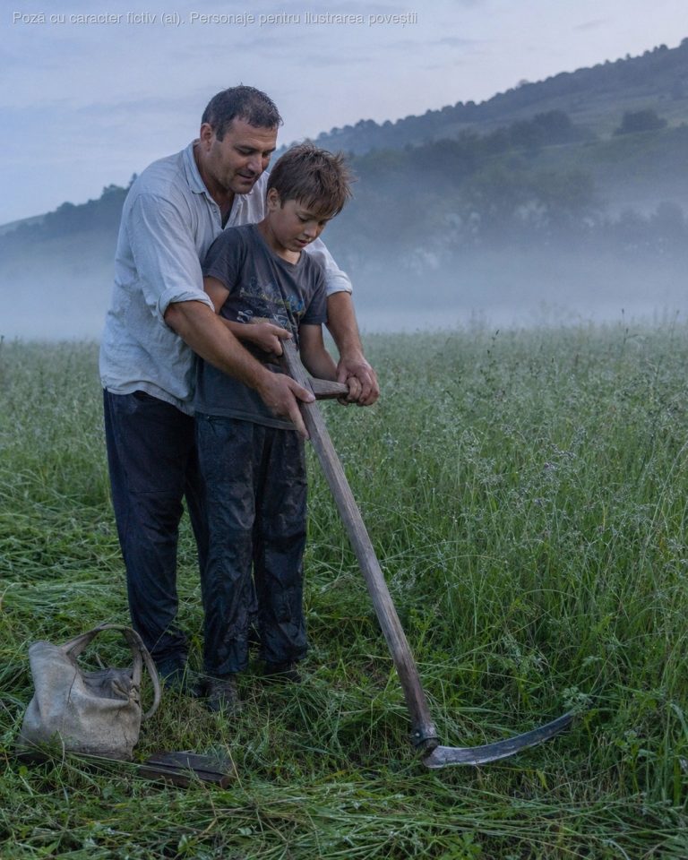 Tata mă scula la 4 dimineața, pe întuneric, și-mi punea în mână o coasă cât mine, iar eu îl uram pentru asta. Acum are 74 de ani, mâinile îi tremură, și l-am rugat să vină o dată cu mine la luncă, dar mi-a spus ceva ce nu mă așteptam…
