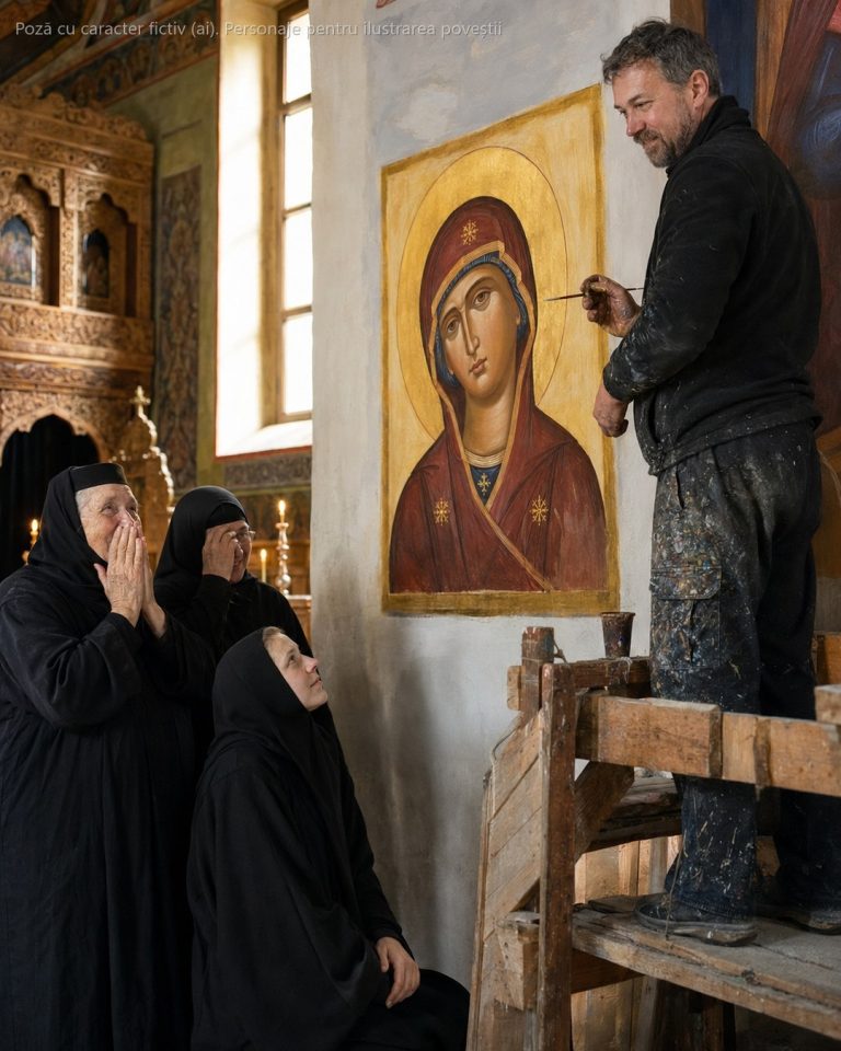 Toată viața mi-au zis „lasă mâzgăleala aia pe pereți că mori de foame", iar la 43 de ani pictez altarul unei mănăstiri și am comenzi până în 2029…