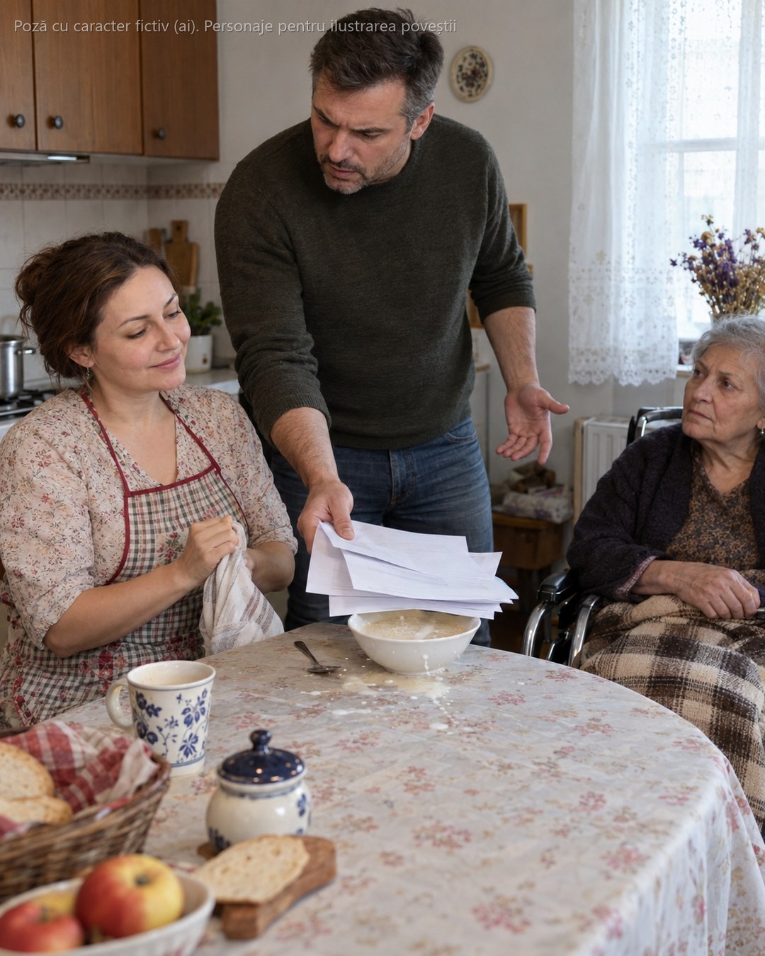 5 ani i-am schimbat scutecele și i-am spălat sonda soacrei mele, iar în ziua în care soțul mi-a trântit actele de divorț peste castronul cu griș, eu am zâmbit. Toți de la masă au crezut că-s nebună — niciunul nu știa că mă rugam de 5 ani să spună exact cuvântul „semnează"…