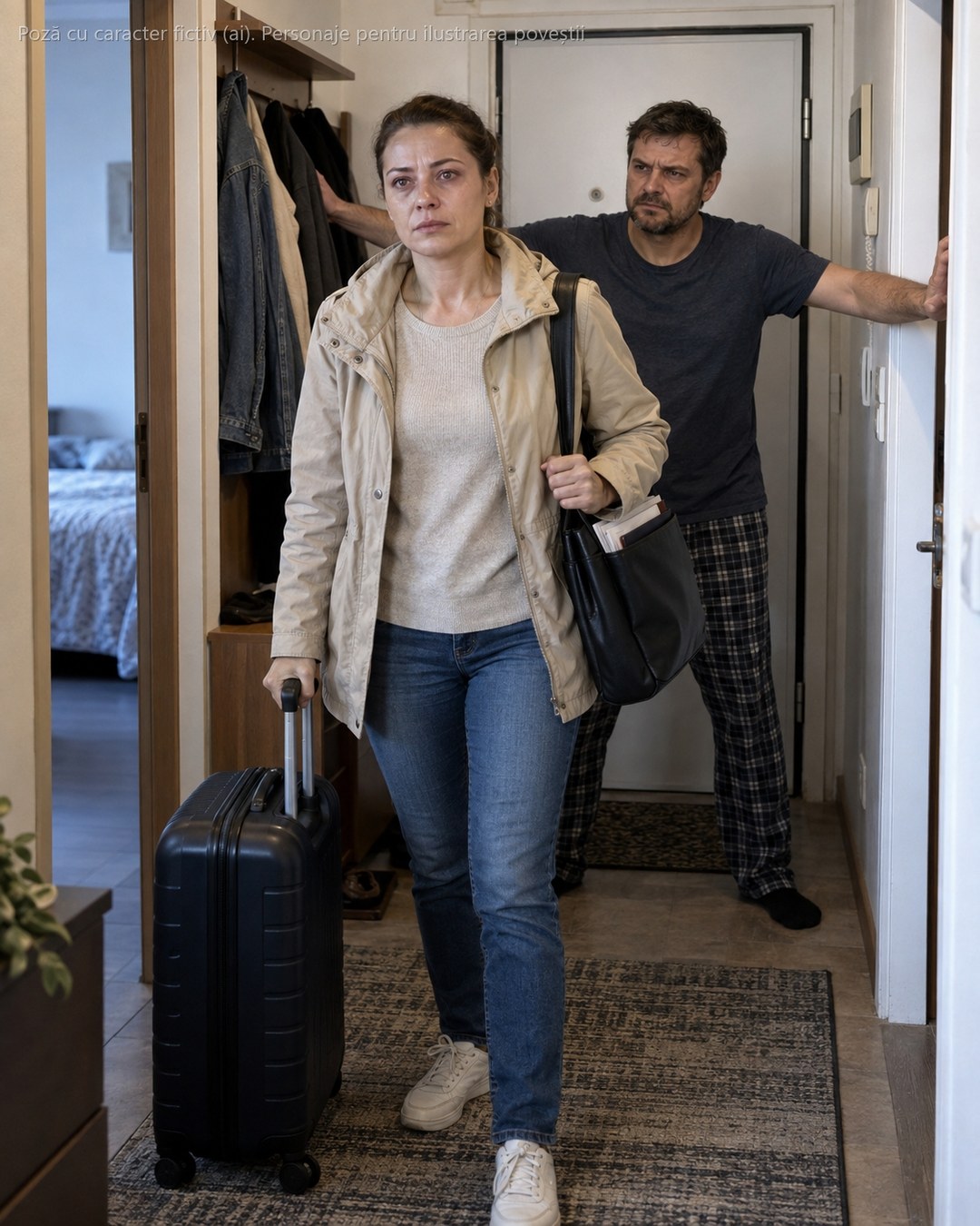 Aveam valiza în mână și un singur tren de prins spre conferința la care se decidea dacă rămân în doctorat, când soțul mi-a blocat ușa cu brațele întinse: „Nu pleci nicăieri. Cine crezi că are grijă de mama, tu?" De 3 ani o îngrijeam singură pe mama lui — și atunci am înțeles ce însemnasem eu, de fapt, în casa asta…