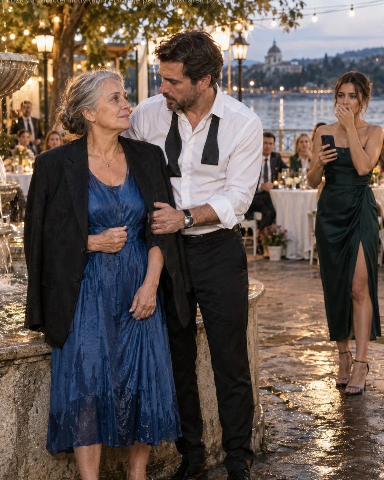 De pe balcon am văzut cum logodnica mea, cu 14 ani mai tânără ca mine, a împins-o pe mama în fântâna din curtea restaurantului și a râs: „Hainele tale ieftine îmi strică pozele." N-am țipat. Am scos telefonul și, în 30 de secunde, i-am luat înapoi tot ce semnasem la notar cu 3 ore mai devreme…