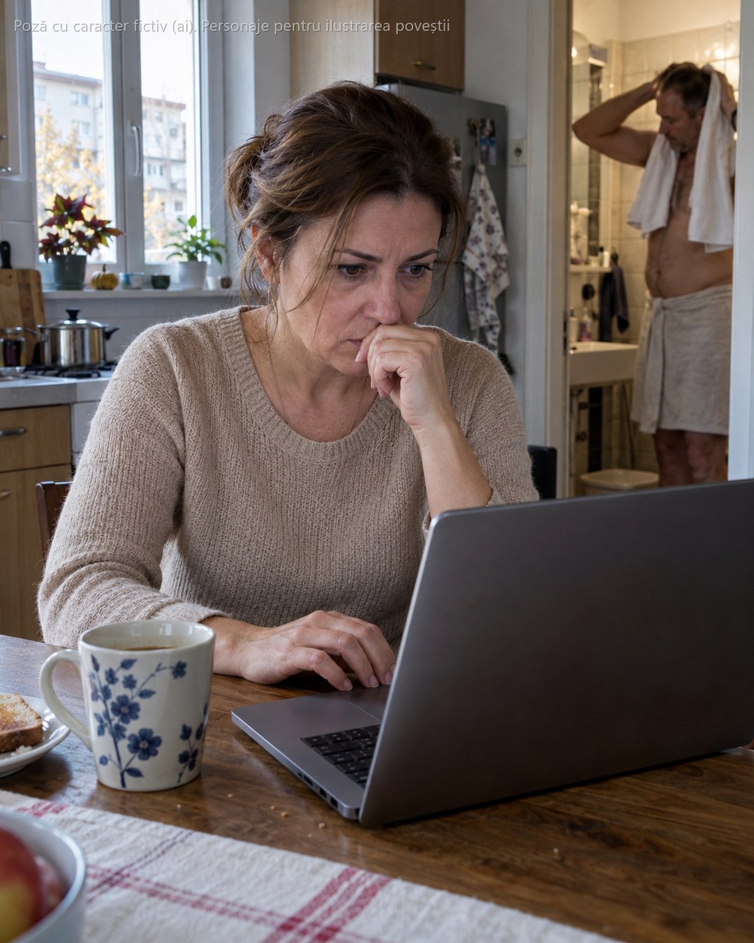 Am deschis din greșeală laptopul soțului ca să caut o factură și mi-a sărit în ochi un email cu subiectul „strategie de divorț”. În el, o singură frază m-a înghețat: „Ea n-o să bănuiască nimic, oricum firma o luăm noi”…
