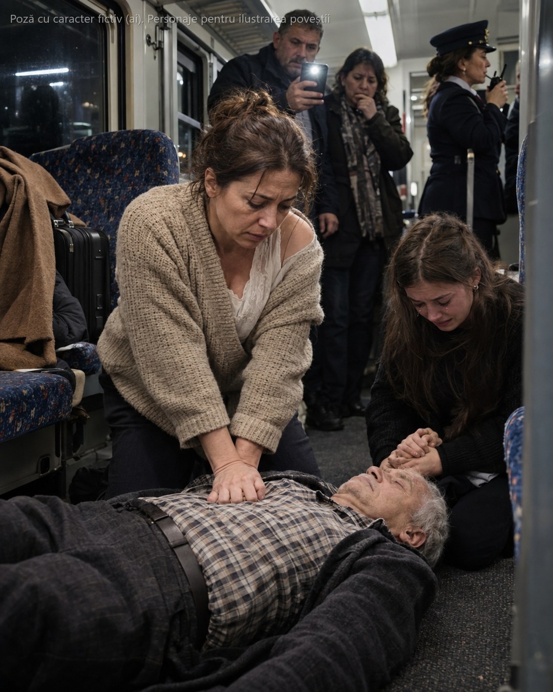Dormeam pe locul de la geam când vocea din difuzor a spart liniștea: „Dacă este vreun medic în tren, vă rugăm să veniți urgent la vagonul 4.” Am strâns ochii și mi-am spus că nu mai e treaba mea — renunțasem la halat de 3 luni tocmai ca să nu mai aud niciodată propoziția asta…