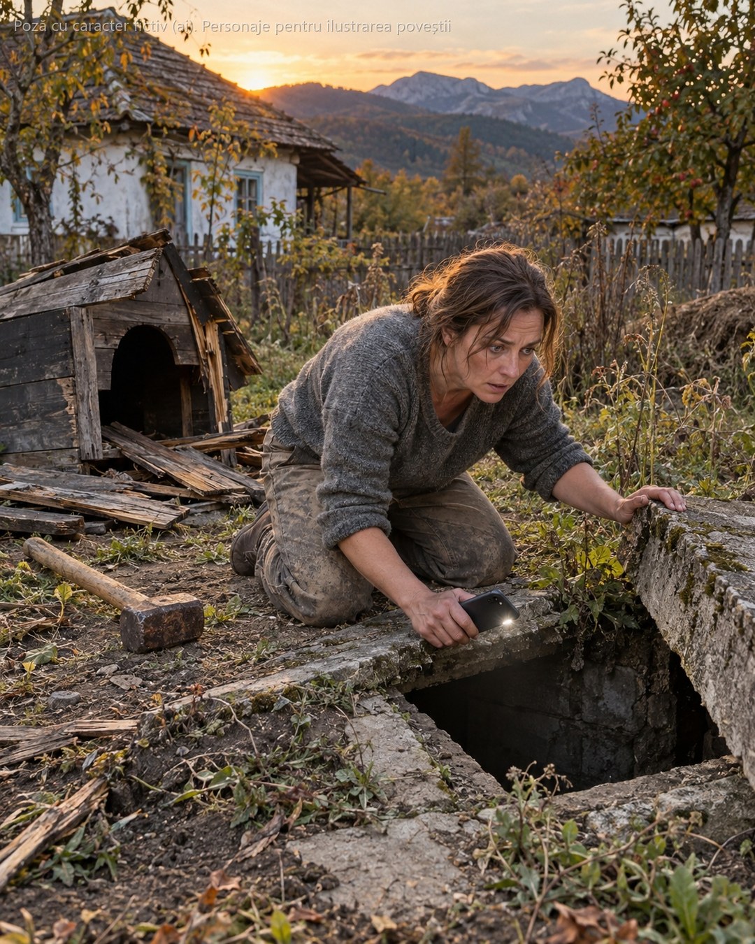 Am ieșit din închisoare la 43 de ani, cu numele distrus și fără nimeni, și mi-am cumpărat cea mai ieftină casă dintr-un sat de munte. În curte era o cușcă de câine uriașă, ciudată — iar când am dat cu barosul în ea, sub scânduri am dat de o placă de beton pe care nimeni n-avea de ce s-o toarne acolo…