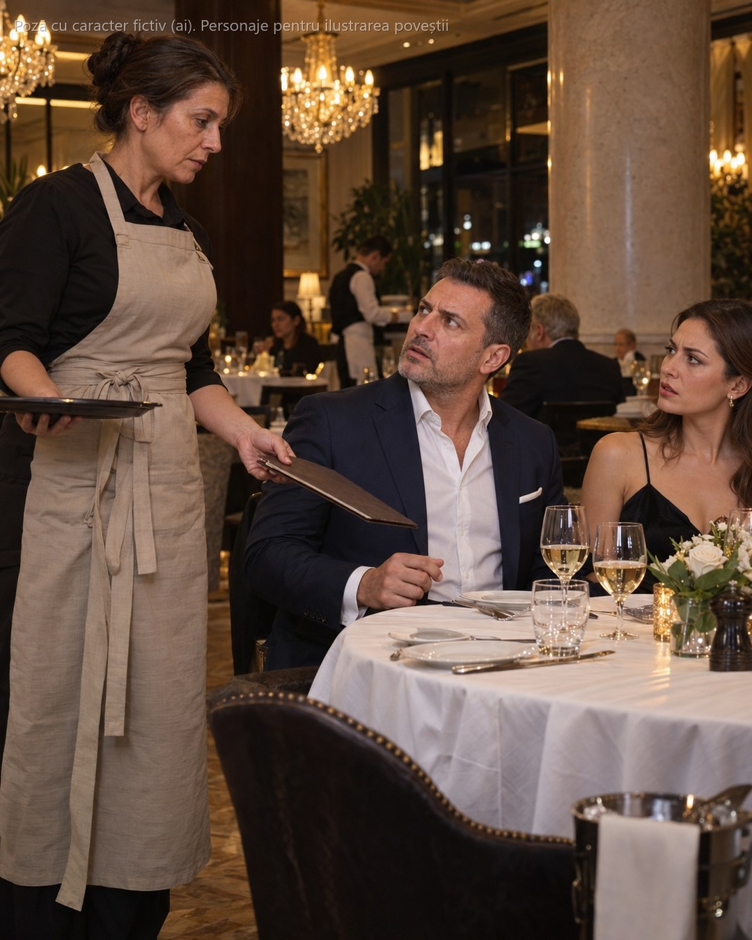 Am intrat cu noua mea iubită în cel mai scump restaurant din oraș, mândru de costum și de mașina din parcare. Apoi am recunoscut chelnerița care ne întindea meniul: era Elena, femeia de care divorțasem acum 6 ani…