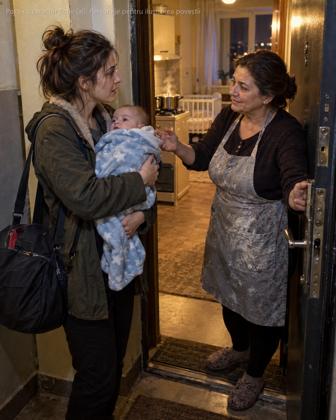Mama m-a dat afară în miezul nopții cu bebelușul în brațe: „o soție bună rabdă și tace”. Singura care mi-a deschis ușa a fost soacra mea — mama celui care mă înșelase. Ciorba era pe foc și pătuțul deja montat, deși nimeni nu o anunțase că vin…
