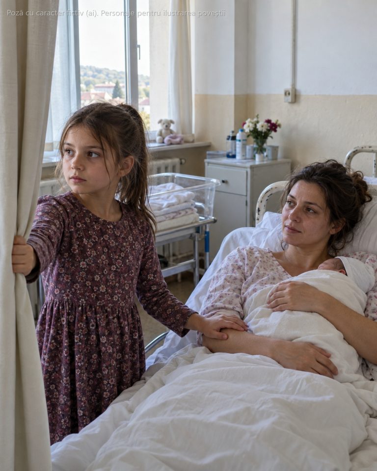 Nășcusem de 2 ore când fetița mea de 8 ani a intrat în salon, a tras draperiile și mi-a șoptit: „Mamă, bagă-te sub pat. Acum.” Apoi s-au auzit pașii pe hol…