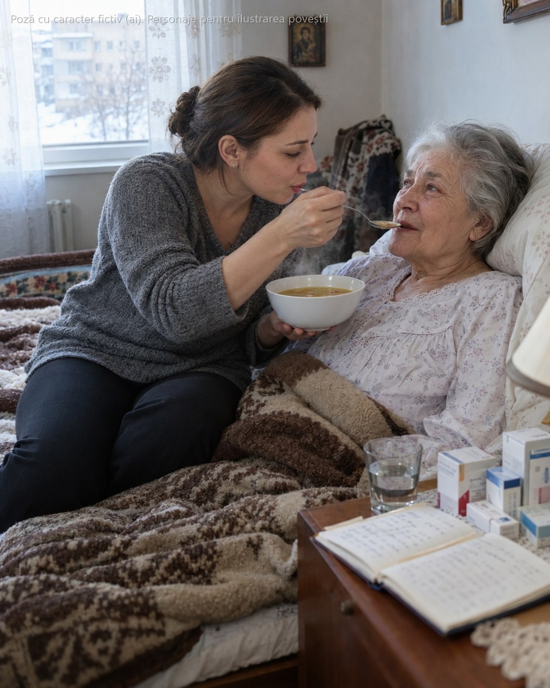 M-am prăbușit peste noapte, la 71 de ani, și singura care a venit a fost nora pe care ani de zile o ținusem la distanță. 7 zile mi-a fiert supă și m-a hrănit fără o vorbă. Iar când m-am ridicat în sfârșit din pat, am înțeles ceva ce m-a lăsat fără aer…