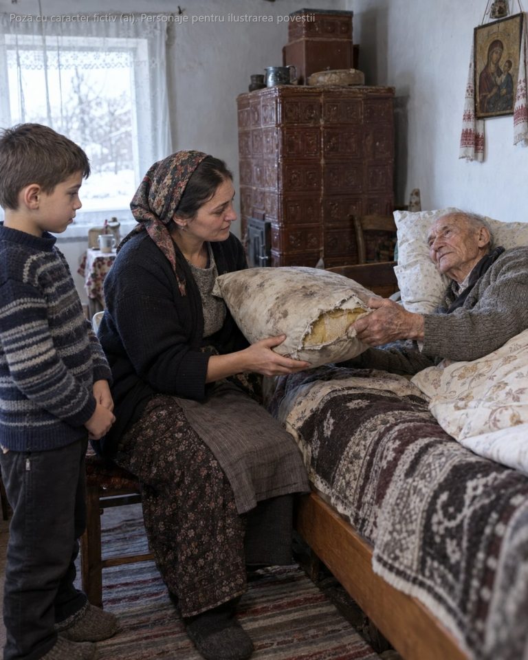 Socrul meu n-avea pensie, muncise pământul o viață și toți îl credeau sărac lipit. L-am îngrijit 11 ani, iar când s-a stins mi-a strâns mâna și mi-a întins o pernă ruptă: „E pentru tine, Doina.” Când am desfăcut cusătura, mi-au tremurat mâinile…