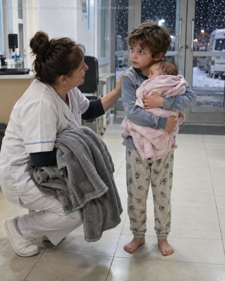 Trecuse de 2 noaptea când ușile de la urgență s-au deschis singure și a intrat un băiețel de 8 ani, desculț, cu buzele vinete, ținând în brațe un bebeluș învelit într-o păturică roz. „Vă rog… surioara mea plânge de foame și mami nu se mai trezește…”